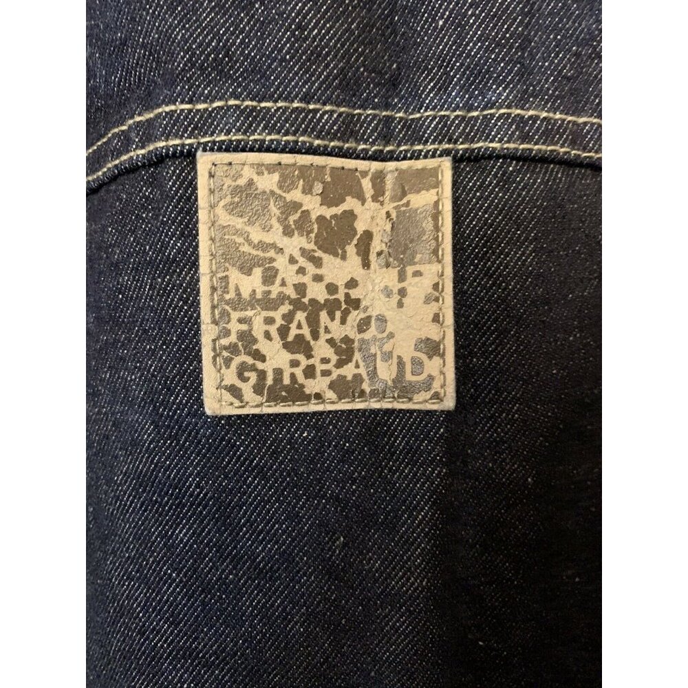Vtg Marithe Francois‎ Girbaud Blue Denim Trucker Jean Jacket Sz XXL - Picture 8 of 10